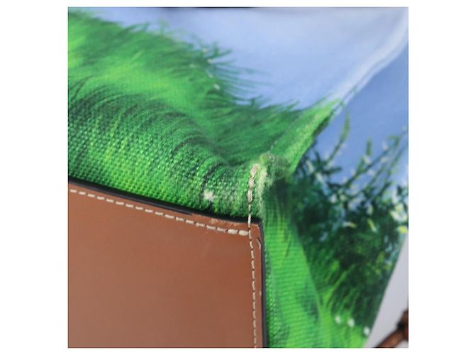 Borsa Tote LOEWE x Ghibli Il Mio Vicino Totoro Cushion Auth 167596SM Blu chiaro - vista 17