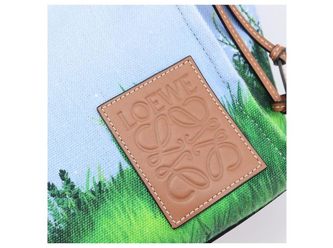 Borsa Tote LOEWE x Ghibli Il Mio Vicino Totoro Cushion Auth 167596SM Blu chiaro - vista 21