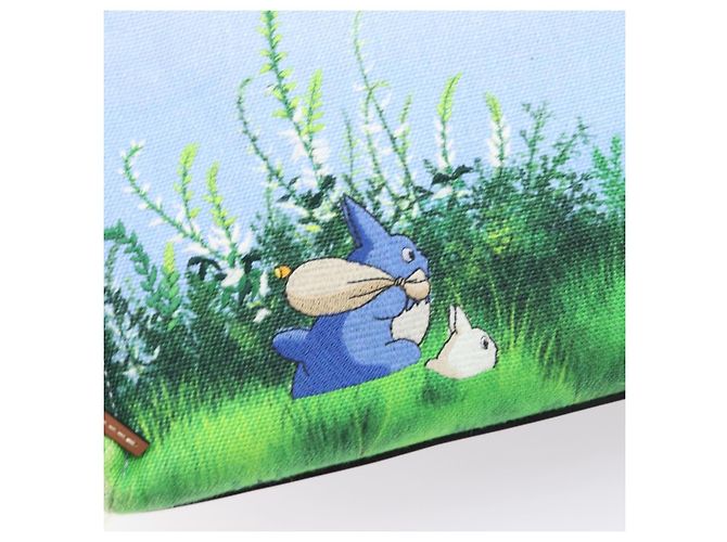 Borsa Tote LOEWE x Ghibli Il Mio Vicino Totoro Cushion Auth 167596SM Blu chiaro - vista 22
