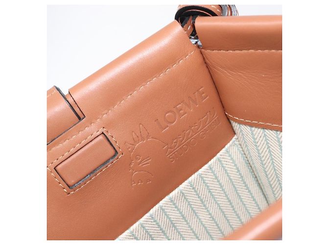 Borsa Tote LOEWE x Ghibli Il Mio Vicino Totoro Cushion Auth 167596SM Blu chiaro - vista 25
