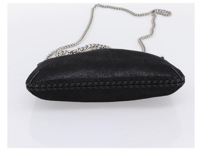 Stella Mc Cartney Borsa Stella MacCartney Falabella Suede 2way Black Silver Auth BA15506A Nero Argento - vista 11