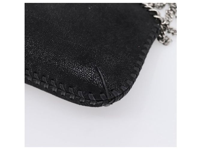 Stella Mc Cartney Borsa Stella MacCartney Falabella Suede 2way Black Silver Auth BA15506A Nero Argento - vista 14