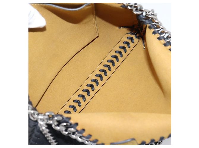 Stella Mc Cartney Borsa Stella MacCartney Falabella Suede 2way Black Silver Auth BA15506A Nero Argento - vista 18