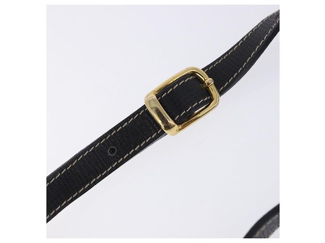 Céline Borsa a tracolla Circle CELINE in pelle nera e oro Auth 205823 Nero - vista 12