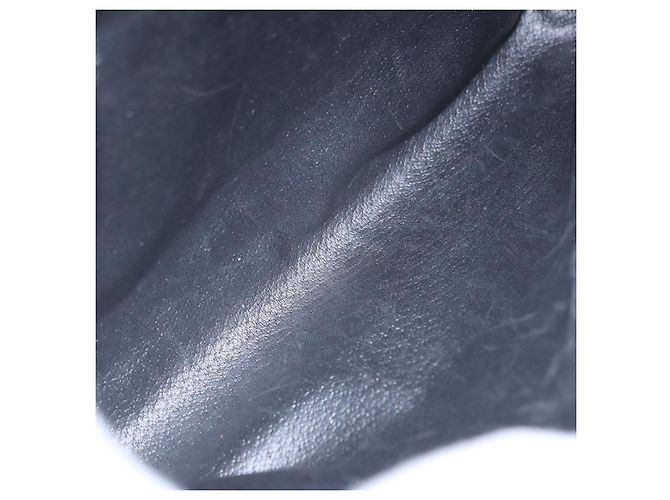 Céline Borsa a tracolla Circle CELINE in pelle nera e oro Auth 205823 Nero - vista 24