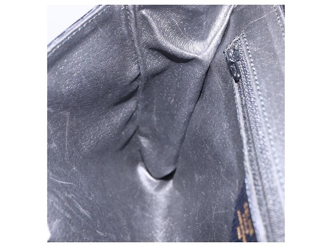 Céline Borsa a tracolla Circle CELINE in pelle nera e oro Auth 205823 Nero - vista 26