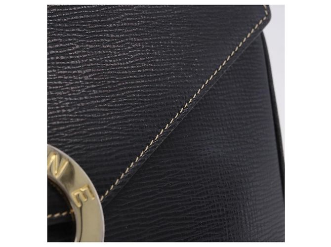 Céline Borsa a tracolla Circle CELINE in pelle nera e oro Auth 205823 Nero - vista 3