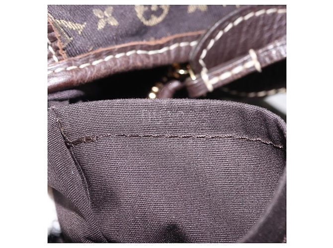 Borsa LOUIS VUITTON Monogram Mini Lin Manon MM Brown Ebene M95619 LV Auth ki6848V Marrone Damier ebene - vista 12