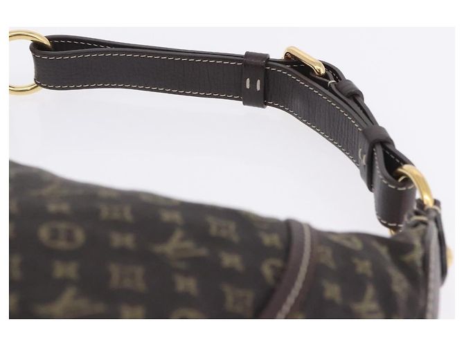 Borsa LOUIS VUITTON Monogram Mini Lin Manon MM Brown Ebene M95619 LV Auth ki6848V Marrone Damier ebene - vista 14