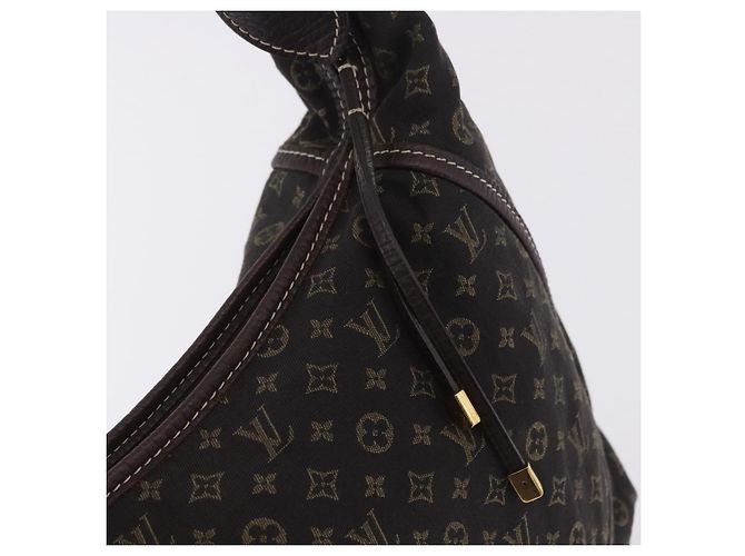 Borsa LOUIS VUITTON Monogram Mini Lin Manon MM Brown Ebene M95619 LV Auth ki6848V Marrone Damier ebene - vista 20