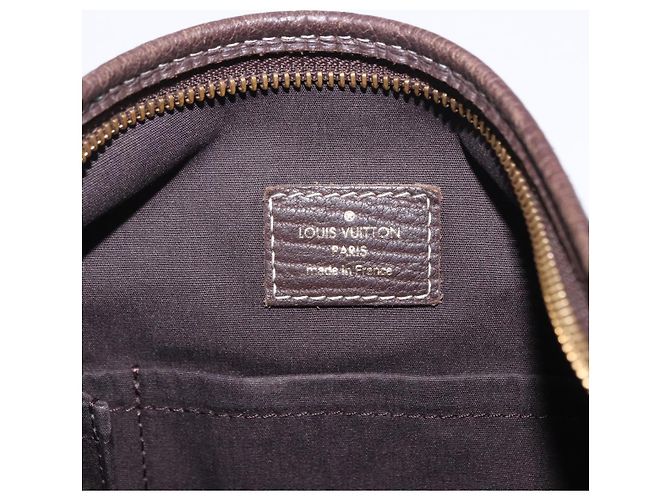Borsa LOUIS VUITTON Monogram Mini Lin Manon MM Brown Ebene M95619 LV Auth ki6848V Marrone Damier ebene - vista 21