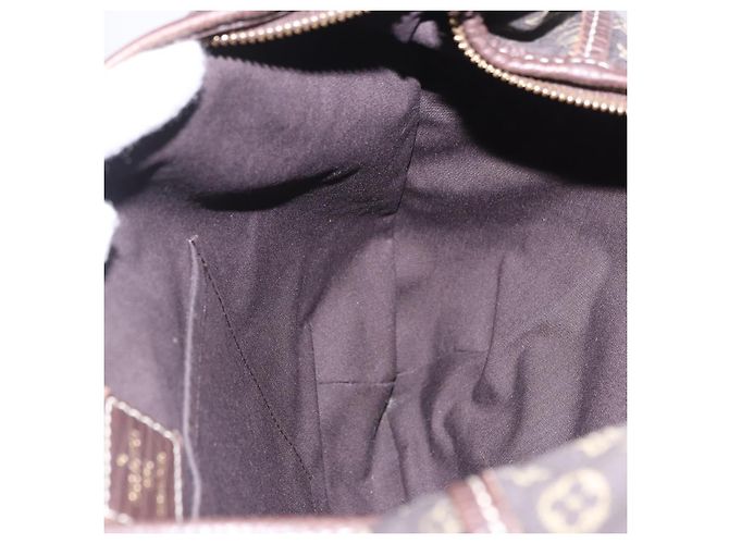 Borsa LOUIS VUITTON Monogram Mini Lin Manon MM Brown Ebene M95619 LV Auth ki6848V Marrone Damier ebene - vista 23