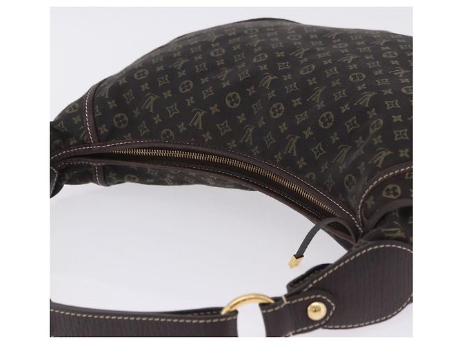 Borsa LOUIS VUITTON Monogram Mini Lin Manon MM Brown Ebene M95619 LV Auth ki6848V Marrone Damier ebene - vista 6