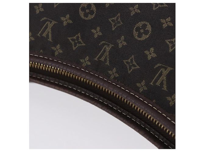 Borsa LOUIS VUITTON Monogram Mini Lin Manon MM Brown Ebene M95619 LV Auth ki6848V Marrone Damier ebene - vista 7
