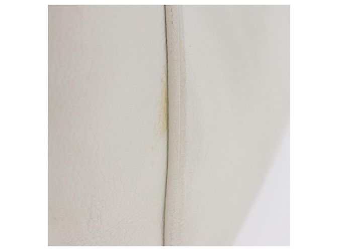 Saco Tote LOEWE em couro branco e dourado Auth ka6256 - vista 7