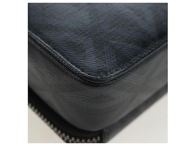Christian Dior CD Diamond Messenger Shoulder Pouch PVC Black Silver Auth 203261V Nero Argento - vista 13
