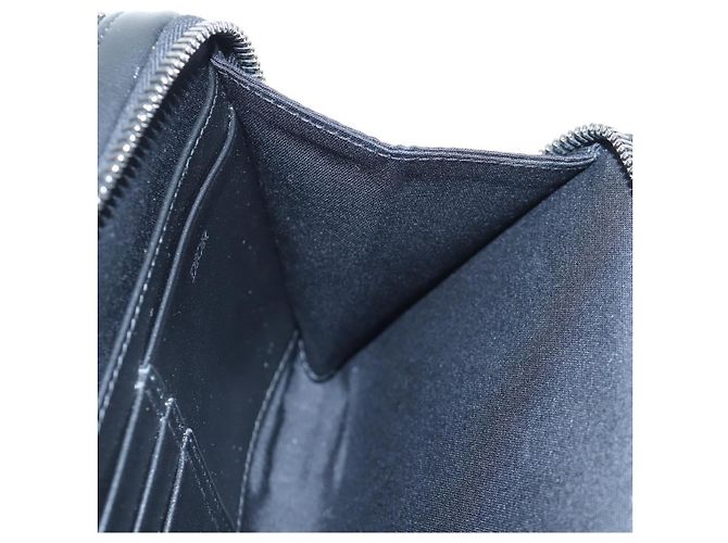 Christian Dior CD Diamond Messenger Shoulder Pouch PVC Black Silver Auth 203261V Nero Argento - vista 21