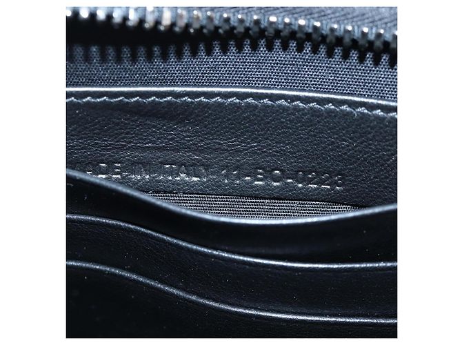 Christian Dior CD Diamond Messenger Shoulder Pouch PVC Black Silver Auth 203261V Nero Argento - vista 25