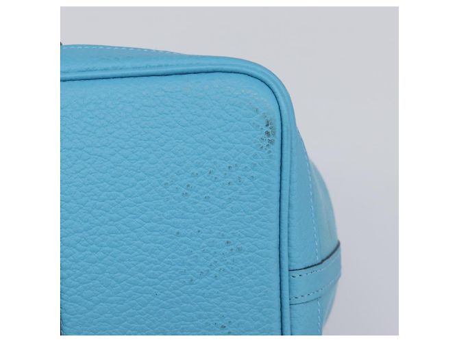 Hermès Borsa Tote HERMES Garden Party PM Canvas Blue Silver Auth LN144M Argento - vista 10