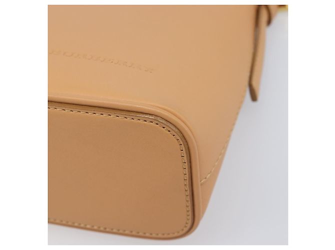 Borsa a tracolla BURBERRY in pelle beige e oro Auth 203612A D'oro - vista 10