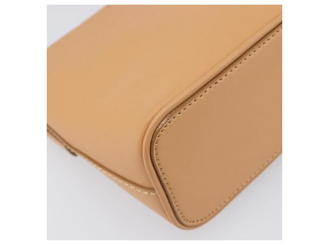 Borsa a tracolla BURBERRY in pelle beige e oro Auth 203612A D'oro - vista 13