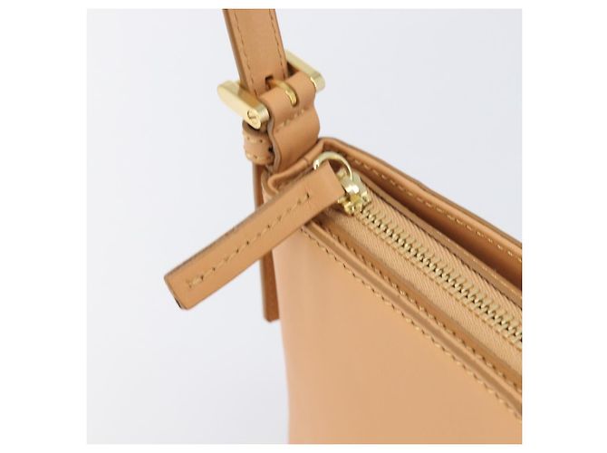 Borsa a tracolla BURBERRY in pelle beige e oro Auth 203612A D'oro - vista 16