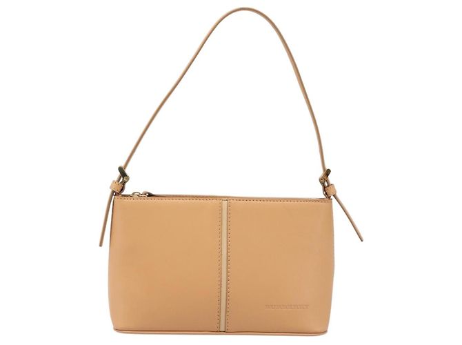 Borsa a tracolla BURBERRY in pelle beige e oro Auth 203612A D'oro - vista 2