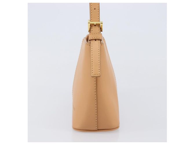 Borsa a tracolla BURBERRY in pelle beige e oro Auth 203612A D'oro - vista 4