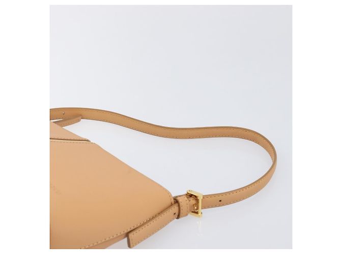 Borsa a tracolla BURBERRY in pelle beige e oro Auth 203612A D'oro - vista 8