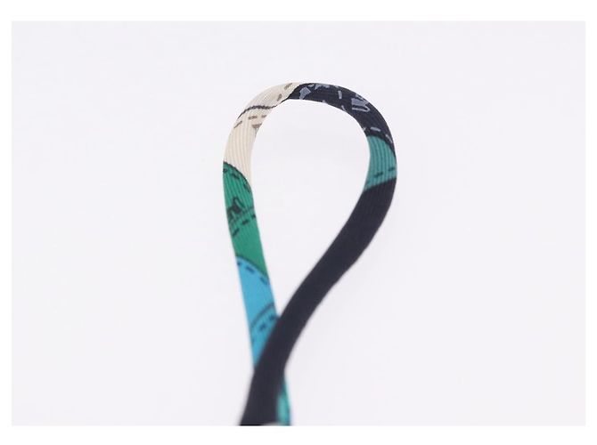 Hermès HERMES Petit Ash Bag Charm Silk Green Auth 203690M Grün - Ansicht 10