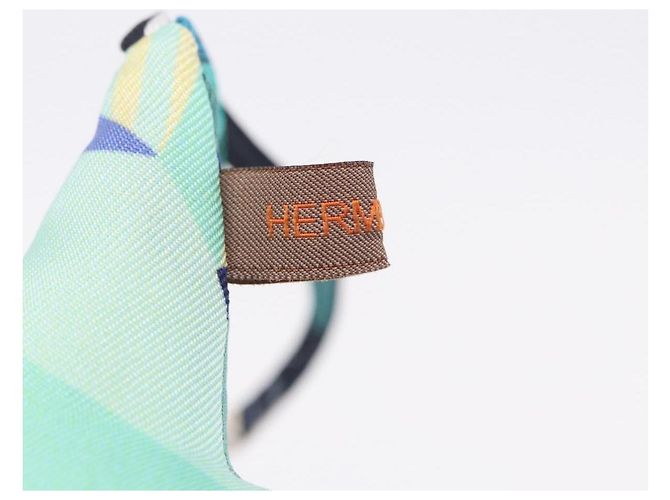 Hermès HERMES Petit Ash Bag Charm Silk Green Auth 203690M Grün - Ansicht 12