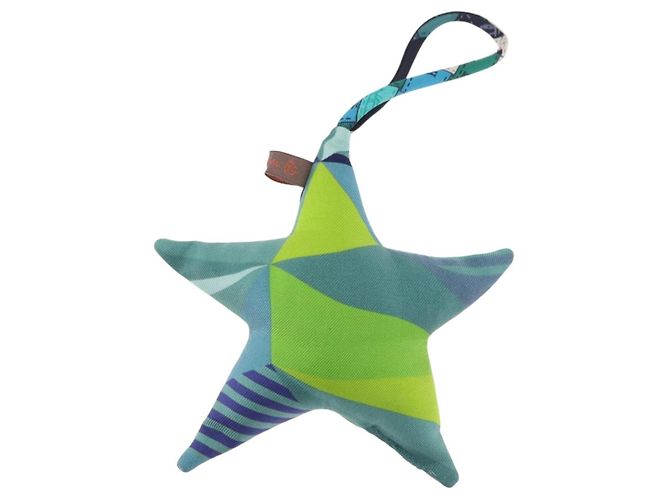 Hermès HERMES Petit Ash Bag Charm Silk Green Auth 203690M Grün - Ansicht 3