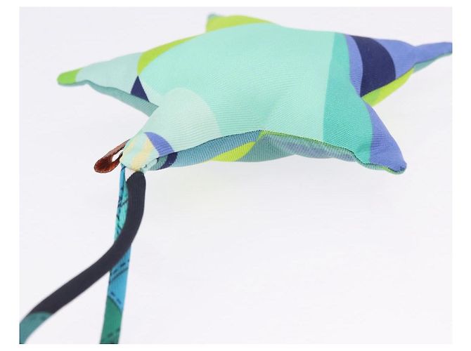 Hermès HERMES Petit Ash Bag Charm Silk Green Auth 203690M Grün - Ansicht 8