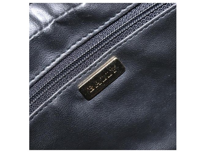 Bolsa de Ombro com Corrente BALLY em Couro Preto e Dourado Auth BA15570A - vista 16