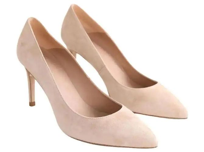 Lk Bennett Floret Absatzschuhe beige Wildleder - Ansicht 3