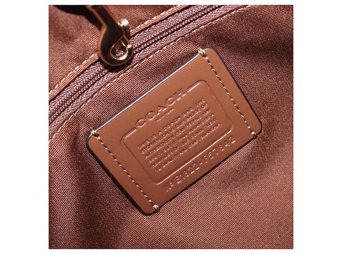 Coach Signature Tote Bag PVC Beige Gold Auth ki6830A Golden - Ansicht 20