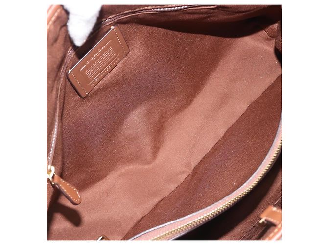 Coach Signature Tote Bag PVC Beige Gold Auth ki6830A Golden - Ansicht 21