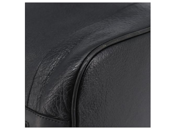 Borsa a tracolla Burberrys in pelle nera e oro Auth 204637A Nero - vista 13