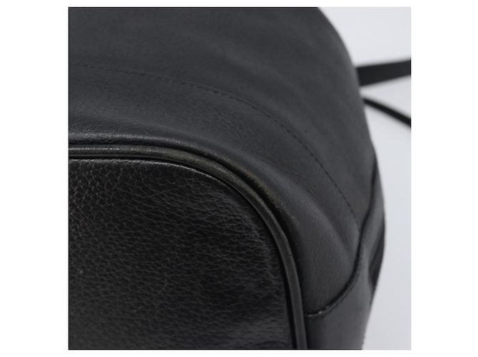 Borsa a tracolla Burberrys in pelle nera e oro Auth 204637A Nero - vista 14