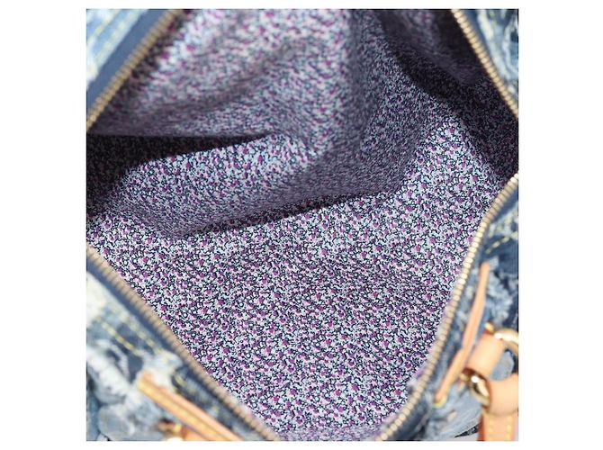 LOUIS VUITTON Monogram Denim Patchwork Speedy 30 Tasche Blue M95380 LV Auth ki6823SAM Blau - vista 11