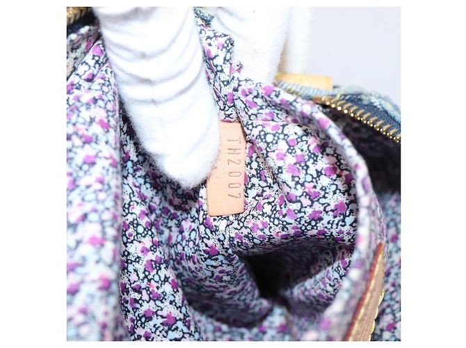 LOUIS VUITTON Monogram Denim Patchwork Speedy 30 Tasche Blue M95380 LV Auth ki6823SAM Blau - vista 12