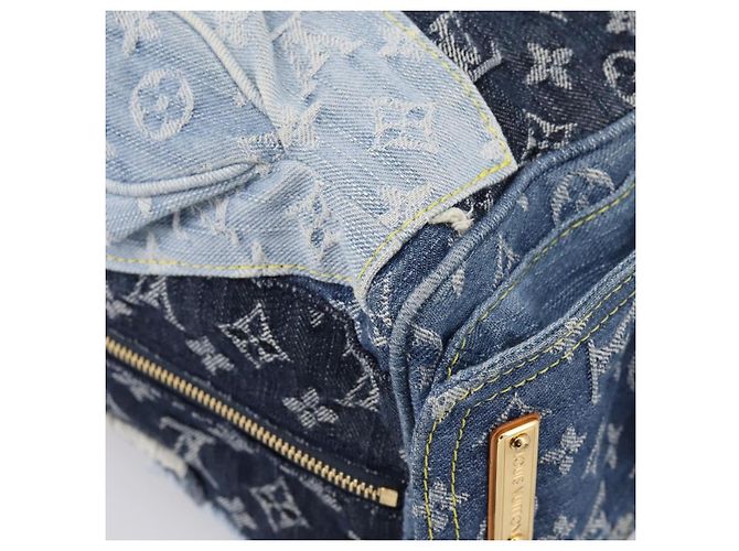 LOUIS VUITTON Monogram Denim Patchwork Speedy 30 Tasche Blue M95380 LV Auth ki6823SAM Blau - vista 15