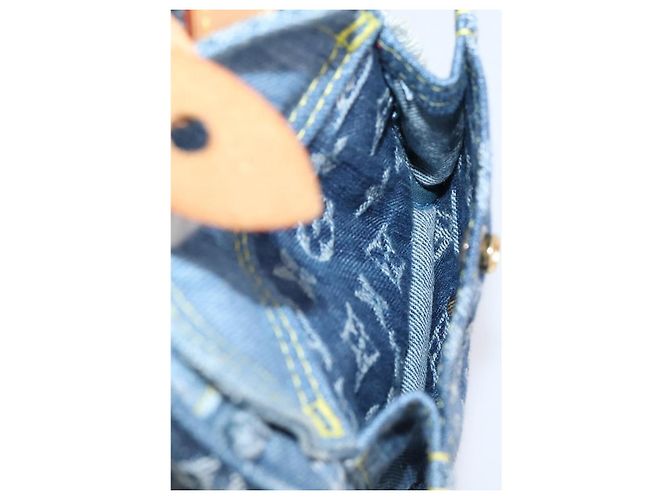 LOUIS VUITTON Monogram Denim Patchwork Speedy 30 Tasche Blue M95380 LV Auth ki6823SAM Blau - vista 25