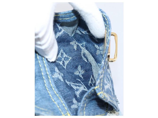 LOUIS VUITTON Monogram Denim Patchwork Speedy 30 Tasche Blue M95380 LV Auth ki6823SAM Blau - vista 26