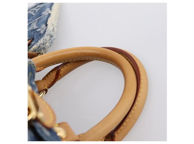 LOUIS VUITTON Monogram Denim Patchwork Speedy 30 Tasche Blue M95380 LV Auth ki6823SAM Blau - vista 8