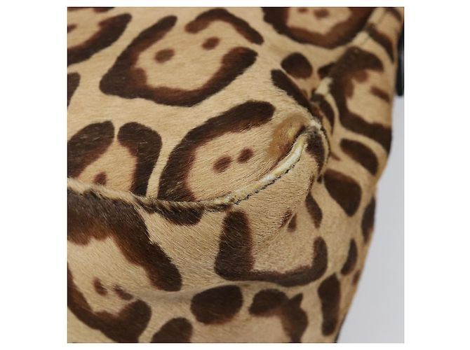 Borsa a tracolla FENDI Mamma Baguette in pelle Harako Beige Silver Auth am12627SAM Argento - vista 12