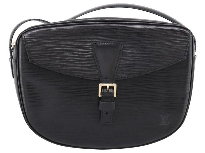 Borsa a tracolla LOUIS VUITTON Epi Jeune Fille MM Nera M52152 LV Auth 204584A Nero - vista 13