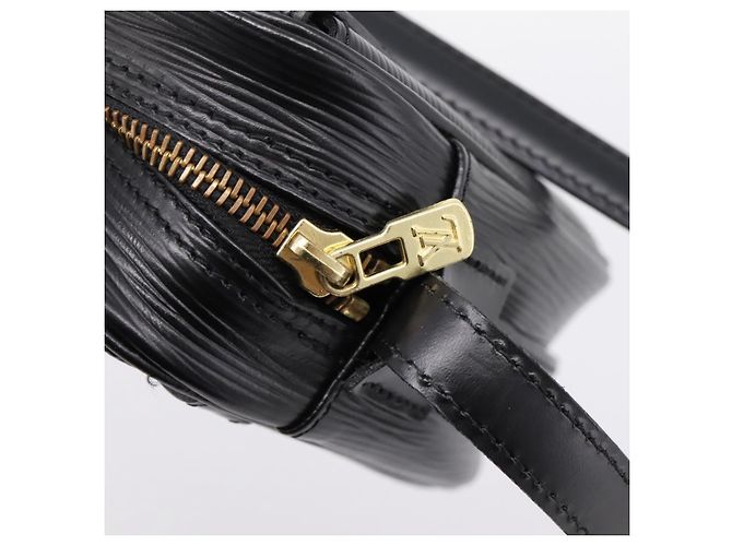 Borsa a tracolla LOUIS VUITTON Epi Jeune Fille MM Nera M52152 LV Auth 204584A Nero - vista 18