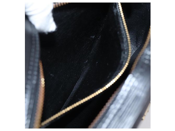 Borsa a tracolla LOUIS VUITTON Epi Jeune Fille MM Nera M52152 LV Auth 204584A Nero - vista 24