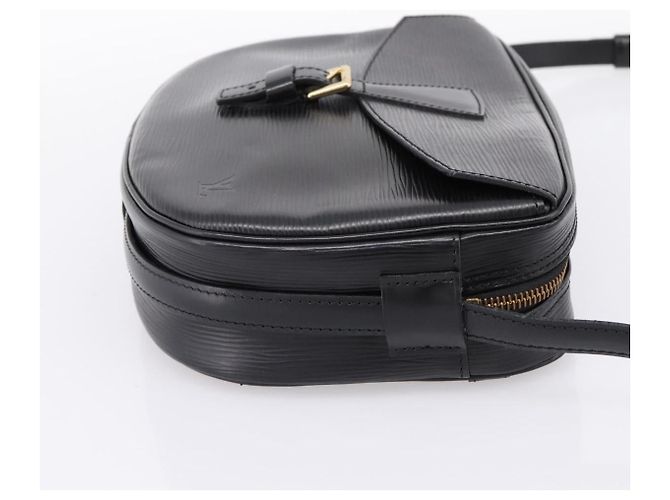 Borsa a tracolla LOUIS VUITTON Epi Jeune Fille MM Nera M52152 LV Auth 204584A Nero - vista 4